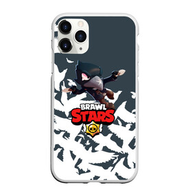 Чехол для iPhone 11 Pro матовый с принтом BRAWL STARS CROW , Силикон |  | brawl stars | bull | colt | crow | leon | leon shark | shark | stars | акула | берли | ворон | динамайк | кольт | леон | леон акула | нита | спайк | шелли | эль примо