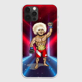 Чехол для iPhone 12 Pro Max с принтом Хабиб Нурмагомедов , Силикон |  | khabib | mma | ufc | боец | дагестан | даги | единоборства | махачкала | мма | спорт | хабиб | хабиб нурмагомедов | юфс