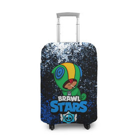 Чехол для чемодана 3D с принтом BRAWL STARS LEON , 86% полиэфир, 14% спандекс | двустороннее нанесение принта, прорези для ручек и колес | android | brawl stars | games | leon | mobile | stars | игры | леон | мобильные игры