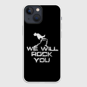 Чехол для iPhone 13 mini с принтом Queen. We Will Rock You ,  |  | bohemian | brian | freddie | may | mercury | queen | rhapsody | roger | taylor | богемная | богемская | брайан | джон | королева | меркьюри | мэй | рапсодия | роджер | тейлор | фредди