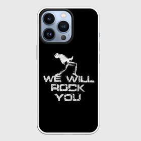 Чехол для iPhone 13 Pro с принтом Queen. We Will Rock You ,  |  | bohemian | brian | freddie | may | mercury | queen | rhapsody | roger | taylor | богемная | богемская | брайан | джон | королева | меркьюри | мэй | рапсодия | роджер | тейлор | фредди