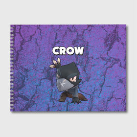 Альбом для рисования с принтом BRAWL STARS CROW , 100% бумага
 | матовая бумага, плотность 200 мг. | Тематика изображения на принте: brawl stars | brawl stars crow | brawl stars crow phoenix | brawl stars leon | brawl stars leon shark | brawl stars robot spike | brawl stars spike | бравл старс