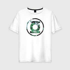 Женская футболка хлопок Oversize с принтом Green Lantern , 100% хлопок | свободный крой, круглый ворот, спущенный рукав, длина до линии бедер
 | dc | dc comics | green lantern | shtatjl | зеленый фонарь