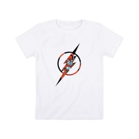 Детская футболка хлопок с принтом Flash , 100% хлопок | круглый вырез горловины, полуприлегающий силуэт, длина до линии бедер | barry allen | flash | shtatflash | барри аллен | флеш | флэш