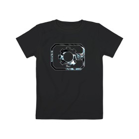 Детская футболка хлопок с принтом Cyborg , 100% хлопок | круглый вырез горловины, полуприлегающий силуэт, длина до линии бедер | Тематика изображения на принте: cyborg | dc | dc comics | shtatjl | киборг