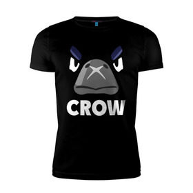 Мужская футболка премиум с принтом Brawl Stars CROW , 92% хлопок, 8% лайкра | приталенный силуэт, круглый вырез ворота, длина до линии бедра, короткий рукав | brawl | brawl stars | crow | leon | stars | бравл | бравл старс | браво старс | ворон | ворона | игра | компьютерная | костюм | кофта | кров | леон | онлайн | старс