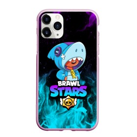 Чехол для iPhone 11 Pro матовый с принтом BRAWL STARS LEON SHARK , Силикон |  | 