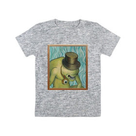 Детская футболка хлопок с принтом Сэр Троглодит - Импрессионизм , 100% хлопок | круглый вырез горловины, полуприлегающий силуэт, длина до линии бедер | импрессионизм | сэр троглодит