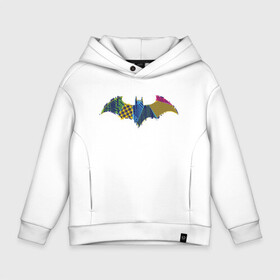 Детское худи Oversize хлопок с принтом Batman logo , френч-терри — 70% хлопок, 30% полиэстер. Мягкий теплый начес внутри —100% хлопок | боковые карманы, эластичные манжеты и нижняя кромка, капюшон на магнитной кнопке | Тематика изображения на принте: bat man | batman | batman comics | caped crusader | comics | dark knight | shtatjl | бетмен | брюс уэйн | бэт мен | бэтмен | тёмный рыцарь