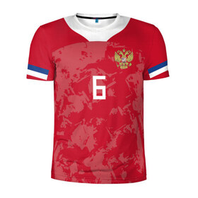 Мужская футболка 3D спортивная с принтом Cheryshev home EURO 2020 , 100% полиэстер с улучшенными характеристиками | приталенный силуэт, круглая горловина, широкие плечи, сужается к линии бедра | 