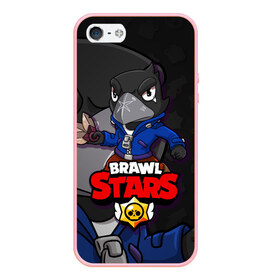 Чехол для iPhone 5/5S матовый с принтом BRAWL STARS CROW , Силикон | Область печати: задняя сторона чехла, без боковых панелей | brawl stars | brawl stars crow | brawler | crow | бравл старз | бравлер | ворон