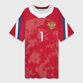 Платье-футболка 3D с принтом Лев Яшин ,  |  | championship | cup | russia | tdrfifa19 | world | европы | лев | мира | мундиаль | россия | чемпионат | яшин
