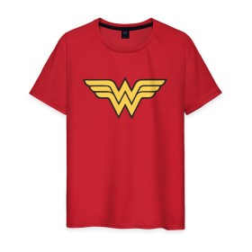 Мужская футболка хлопок с принтом Wonder Woman , 100% хлопок | прямой крой, круглый вырез горловины, длина до линии бедер, слегка спущенное плечо. | Тематика изображения на принте: dc | dc comics | diana prince | wonder woman | вандер вуман | вондер вуман | диана принс | супер женщина | чудо женщина