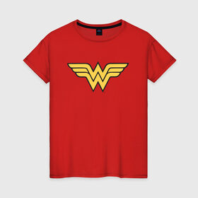 Женская футболка хлопок с принтом Wonder Woman , 100% хлопок | прямой крой, круглый вырез горловины, длина до линии бедер, слегка спущенное плечо | dc | dc comics | diana prince | wonder woman | вандер вуман | вондер вуман | диана принс | супер женщина | чудо женщина