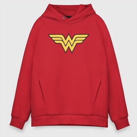 Мужское худи Oversize хлопок с принтом Wonder Woman Logo , френч-терри — 70% хлопок, 30% полиэстер. Мягкий теплый начес внутри —100% хлопок | боковые карманы, эластичные манжеты и нижняя кромка, капюшон на магнитной кнопке | Тематика изображения на принте: dc | dc comics | diana prince | wonder woman | вандер вуман | вондер вуман | диана принс | супер женщина | чудо женщина