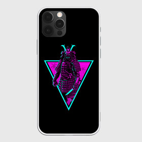 Чехол для iPhone 12 Pro Max с принтом Samurai Retro Neon , Силикон |  | neon | retro | retrowave | samurai | warior | wave | воин | воины | войны | гладиатор | неон | ретро | ретровейв | рэтро | самураи | самурай