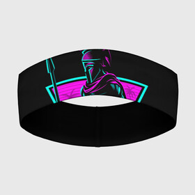 Повязка на голову 3D с принтом Spartan Retro Neon ,  |  | 300 | neon | retro | retrowave | sparta | spartan | warior | wave | воин | воины | войны | гладиатор | неон | ретро | ретровейв | рэтро | спарта | спартанец