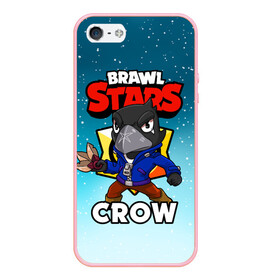 Чехол для iPhone 5/5S матовый с принтом BRAWL STARS CROW , Силикон | Область печати: задняя сторона чехла, без боковых панелей | brawl stars | brawl stars crow | brawler | crow | бравл старз | бравлер | ворон