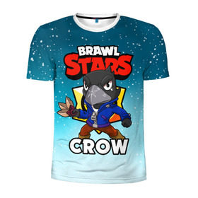 Мужская футболка 3D спортивная с принтом BRAWL STARS CROW , 100% полиэстер с улучшенными характеристиками | приталенный силуэт, круглая горловина, широкие плечи, сужается к линии бедра | brawl stars | brawl stars crow | brawler | crow | бравл старз | бравлер | ворон
