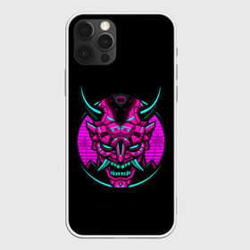 Чехол для iPhone 12 Pro Max с принтом Samurai Retro Neon , Силикон |  | neon | retro | retrowave | samurai | warior | wave | воин | воины | войны | гладиатор | маска | неон | ретро | ретровейв | рэтро | самураи | самурай