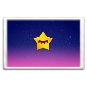 Магнит 45*70 с принтом SANDY SPACE - BRAWL STARS , Пластик | Размер: 78*52 мм; Размер печати: 70*45 | brawl | bull | colt | crow | game | games | leon | online | penny | poco | sandy | shelly | spike | star | stars | wanted | брав | бравл | браво | звезда | звезды | игра | игры | лого | онлайн | сенди | старс | сэнди