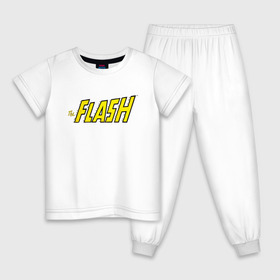 Детская пижама хлопок с принтом The Flash , 100% хлопок |  брюки и футболка прямого кроя, без карманов, на брюках мягкая резинка на поясе и по низу штанин
 | barry allen | dc | dc comics | flash | shtatflash | барри аллен | флеш | флэш