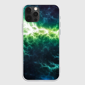 Чехол для iPhone 12 Pro Max с принтом Фрактальная молния , Силикон |  | Тематика изображения на принте: abstract | colors | dark | fractal | lightning | space | абстракция | космос | краски | молния | свечение | тёмный | фрактал