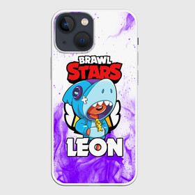 Чехол для iPhone 13 mini с принтом BRAWL STARS LEON SHARK ,  |  | 8 bit | 8 бит | brawl stars | bull | colt | crow | leon | leon shark | shark | stars | акула | берли | ворон | динамайк | кольт | леон | леон акула | нита | спайк | шелли | эль примо