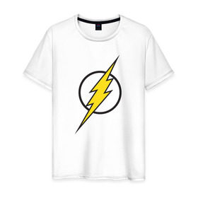 Мужская футболка хлопок с принтом Flash , 100% хлопок | прямой крой, круглый вырез горловины, длина до линии бедер, слегка спущенное плечо. | barry allen | dc | dc comics | flash | барри аллен | флеш | флэш