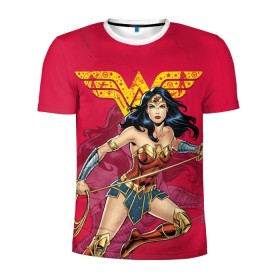 Мужская футболка 3D спортивная с принтом Wonder Woman , 100% полиэстер с улучшенными характеристиками | приталенный силуэт, круглая горловина, широкие плечи, сужается к линии бедра | dc | dc comics | diana prince | shtatjl | wonder woman | вандер вуман | вондер вуман | диана принс | супер женщина | чудо женщина