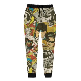 Женские брюки 3D с принтом DC Comics , полиэстер 100% | прямой крой, два кармана без застежек по бокам, с мягкой трикотажной резинкой на поясе и по низу штанин. В поясе для дополнительного комфорта — широкие завязки | batman | flash | shtatjl | superman | бетмен | бэтмен | супермен | супермэн | флеш | флэш