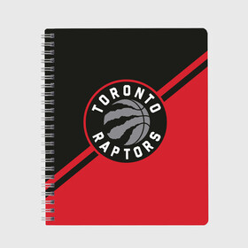 Тетрадь с принтом Toronto Raptors BR , 100% бумага | 48 листов, плотность листов — 60 г/м2, плотность картонной обложки — 250 г/м2. Листы скреплены сбоку удобной пружинной спиралью. Уголки страниц и обложки скругленные. Цвет линий — светло-серый
 | Тематика изображения на принте: nba | raptors | toronto | toronto raptors | баскетбол | нба | рэпторс | торонто | торонто рэпторс