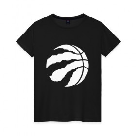 Женская футболка хлопок с принтом Toronto Raptors W , 100% хлопок | прямой крой, круглый вырез горловины, длина до линии бедер, слегка спущенное плечо | nba | raptors | toronto | toronto raptors | баскетбол | нба | рэпторс | торонто | торонто рэпторс