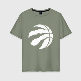 Женская футболка хлопок Oversize с принтом Toronto Raptors W , 100% хлопок | свободный крой, круглый ворот, спущенный рукав, длина до линии бедер
 | nba | raptors | toronto | toronto raptors | баскетбол | нба | рэпторс | торонто | торонто рэпторс