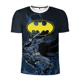 Мужская футболка 3D спортивная с принтом Batman , 100% полиэстер с улучшенными характеристиками | приталенный силуэт, круглая горловина, широкие плечи, сужается к линии бедра | bat man | batman | batman comics | caped crusader | comics | dark knight | бетмен | брюс уэйн | бэт мен | бэтмен | тёмный рыцарь