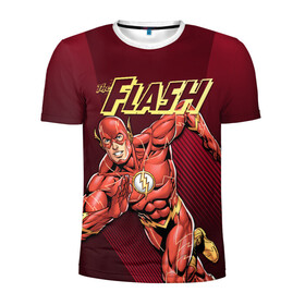 Мужская футболка 3D спортивная с принтом The Flash , 100% полиэстер с улучшенными характеристиками | приталенный силуэт, круглая горловина, широкие плечи, сужается к линии бедра | Тематика изображения на принте: barry allen | dc | dc comics | flash | барри аллен | флеш | флэш