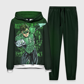 Мужской костюм 3D (с толстовкой) с принтом Green Lantern ,  |  | dc | dc comics | green lantern | shtatjl | зеленый фонарь