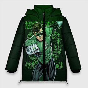 Женская зимняя куртка 3D с принтом Green Lantern , верх — 100% полиэстер; подкладка — 100% полиэстер; утеплитель — 100% полиэстер | длина ниже бедра, силуэт Оверсайз. Есть воротник-стойка, отстегивающийся капюшон и ветрозащитная планка. 

Боковые карманы с листочкой на кнопках и внутренний карман на молнии | dc | dc comics | green lantern | shtatjl | зеленый фонарь