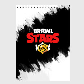 Скетчбук с принтом Brawl Stars BW , 100% бумага
 | 48 листов, плотность листов — 100 г/м2, плотность картонной обложки — 250 г/м2. Листы скреплены сверху удобной пружинной спиралью | brawl | brawl stars | brawlstars | crow | leon | stars | броул старс | игры