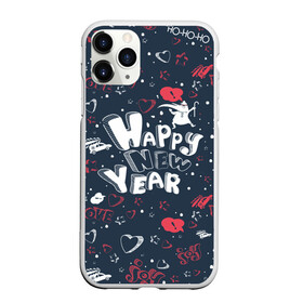 Чехол для iPhone 11 Pro Max матовый с принтом Happy new Year , Силикон |  | Тематика изображения на принте: happy new year | santa | дед мороз | каникулы | мороз | новогодний свитер | новый год | оливье | праздник | рождество | санта клаус | свитер новогодний | снег | снегурочка | снежинки