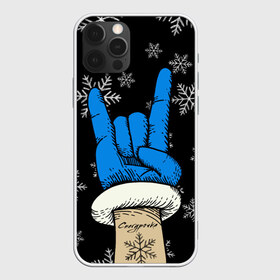 Чехол для iPhone 12 Pro Max с принтом Рок Снегурочка , Силикон |  | happy new year | santa | дед мороз | каникулы | мороз | новогодний свитер | новый год | оливье | праздник | рождество | санта клаус | свитер новогодний | снег | снегурочка | снежинки