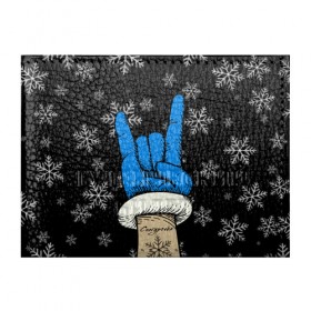 Обложка для студенческого билета с принтом Рок Снегурочка , натуральная кожа | Размер: 11*8 см; Печать на всей внешней стороне | Тематика изображения на принте: happy new year | santa | дед мороз | каникулы | мороз | новогодний свитер | новый год | оливье | праздник | рождество | санта клаус | свитер новогодний | снег | снегурочка | снежинки