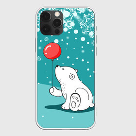 Чехол для iPhone 12 Pro Max с принтом North bear , Силикон |  | happy new year | santa | дед мороз | каникулы | мороз | новогодний свитер | новый год | оливье | праздник | рождество | санта клаус | свитер новогодний | снег | снегурочка | снежинки