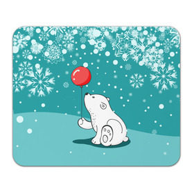 Коврик для мышки прямоугольный с принтом North bear , натуральный каучук | размер 230 х 185 мм; запечатка лицевой стороны | happy new year | santa | дед мороз | каникулы | мороз | новогодний свитер | новый год | оливье | праздник | рождество | санта клаус | свитер новогодний | снег | снегурочка | снежинки