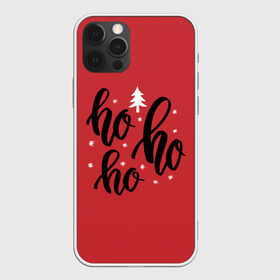 Чехол для iPhone 12 Pro Max с принтом Ho-ho-ho , Силикон |  | happy new year | santa | дед мороз | каникулы | мороз | новогодний свитер | новый год | оливье | праздник | рождество | санта клаус | свитер новогодний | снег | снегурочка | снежинки
