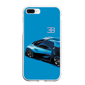 Чехол для iPhone 7Plus/8 Plus матовый с принтом Bugatti , Силикон | Область печати: задняя сторона чехла, без боковых панелей | bugatti | car | italy | motorsport | prestige | автомобиль | автоспорт | бугатти | италия | престиж