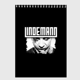 Скетчбук с принтом Lindemann , 100% бумага
 | 48 листов, плотность листов — 100 г/м2, плотность картонной обложки — 250 г/м2. Листы скреплены сверху удобной пружинной спиралью | lindemann | metall | till | линдеманн | металл | тиль | тиль линдеманн