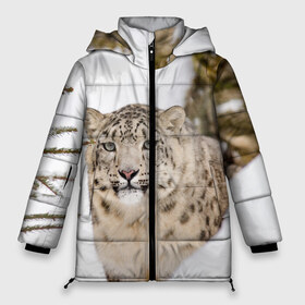 Женская зимняя куртка 3D с принтом Ирбис , верх — 100% полиэстер; подкладка — 100% полиэстер; утеплитель — 100% полиэстер | длина ниже бедра, силуэт Оверсайз. Есть воротник-стойка, отстегивающийся капюшон и ветрозащитная планка. 

Боковые карманы с листочкой на кнопках и внутренний карман на молнии | snow leopard | барс | барсы | животное | животные | звери | зверь | зима | зимы | ирбис | киски | кот | коты | кошачьи | кошка | кошки | мохнатые | мохнатый | пятнистые | пятнистый | снег | снежный
