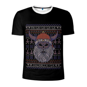 Мужская футболка 3D спортивная с принтом Vikings Xmas Sweater , 100% полиэстер с улучшенными характеристиками | приталенный силуэт, круглая горловина, широкие плечи, сужается к линии бедра | christmas | king | new | ragnar | skandinavia | snow | snowflakes | valhalla | vikings | xmas | year | вальхалла | викинги | год | король | новый | рагнар | рождество | скандинавия | снег