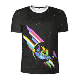 Мужская футболка 3D спортивная с принтом Rick and Morty , 100% полиэстер с улучшенными характеристиками | приталенный силуэт, круглая горловина, широкие плечи, сужается к линии бедра | morty | rick | saucer | spaceship | vdpartat | летающая тарелка | рик и морти